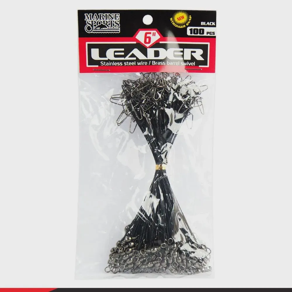 MARINE ACCESORIOS LEADER 40LB ACERO INOXIDABLE 6" - 15 CM BLACKNICKEL