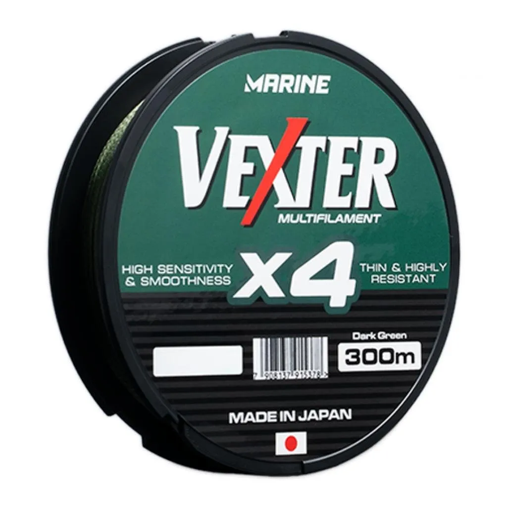 Marine Linha Vexter X4 Multifilamento 40LB 0.29MM 300M Dark Green