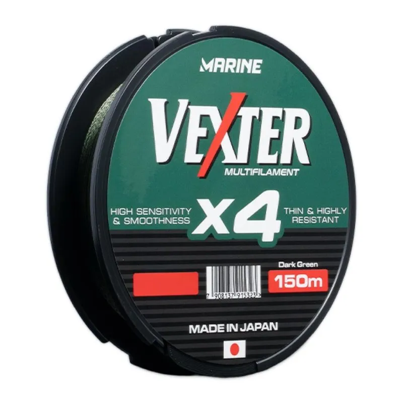 Marine Linha Vexter X4 Multifilamento 50LB 0.35MM 300M Dark Green