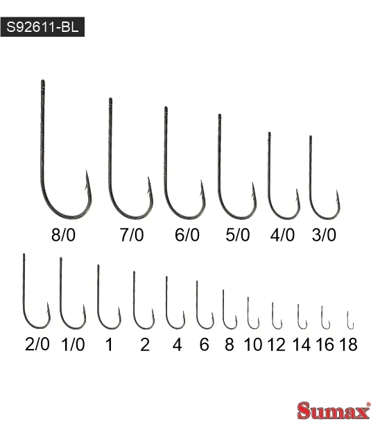 SUMAX ANZUELO S92611-BL-16-C100 NICKEL 100 UNIDADES S/C