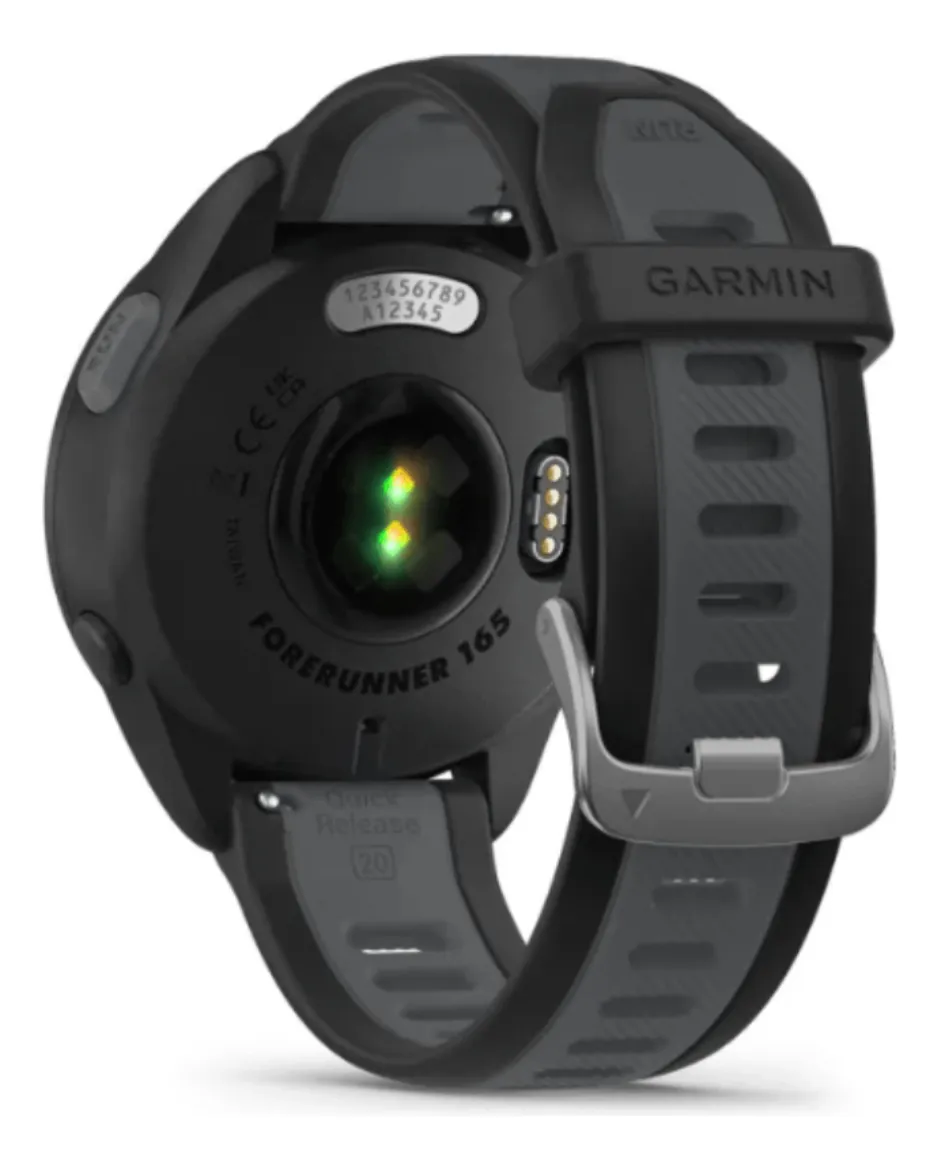 Relógio GPS Garmin Forerunner 165 010-02863-AC Black/Slate Gray