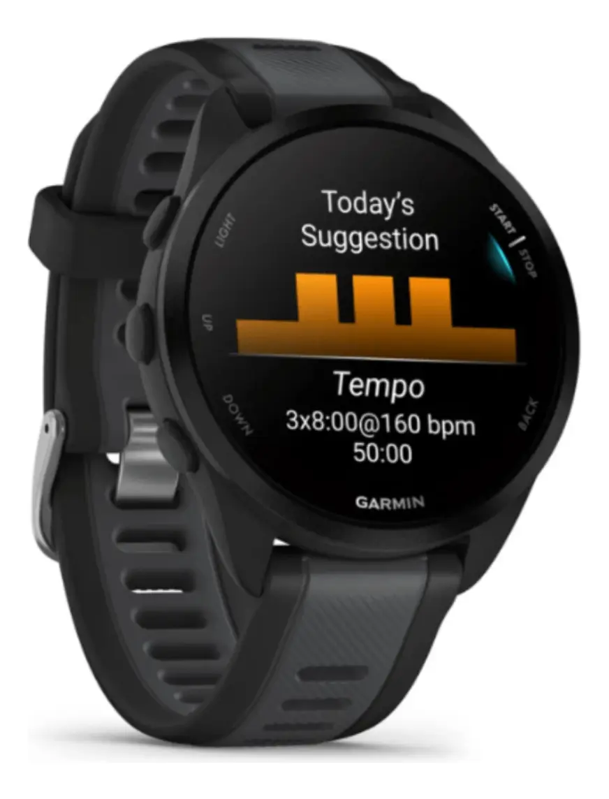 Relógio GPS Garmin Forerunner 165 010-02863-AC Black/Slate Gray