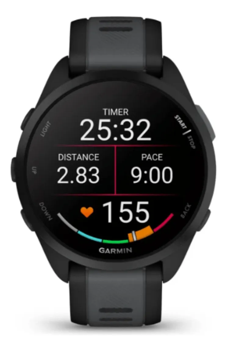 Relógio GPS Garmin Forerunner 165 010-02863-AC Black/Slate Gray