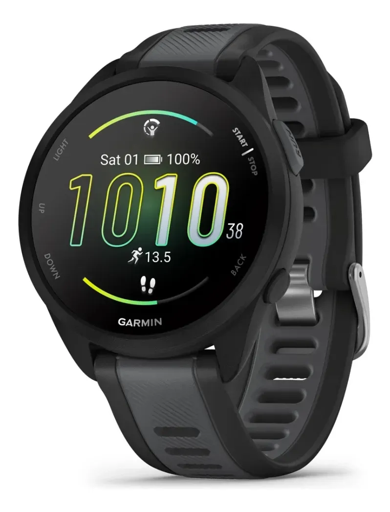 Relógio GPS Garmin Forerunner 165 010-02863-AC Black/Slate Gray – Eletrônicos