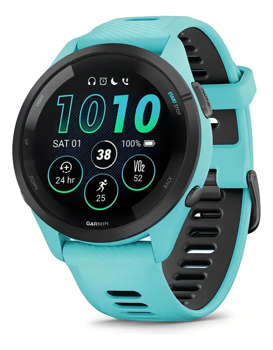 Relógio GPS Garmin Forerunner 265 010-02810-02 Aqua Blue – Eletrônicos